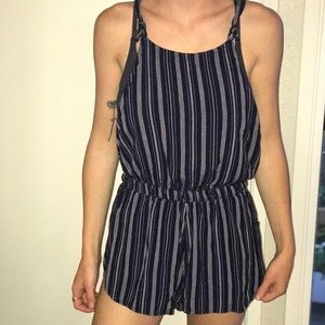 Striped romper